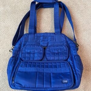 Lug Royal Blue Quilted Shoulder Bag